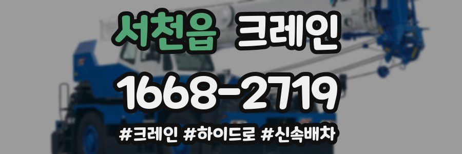 서천읍 크레인 작업