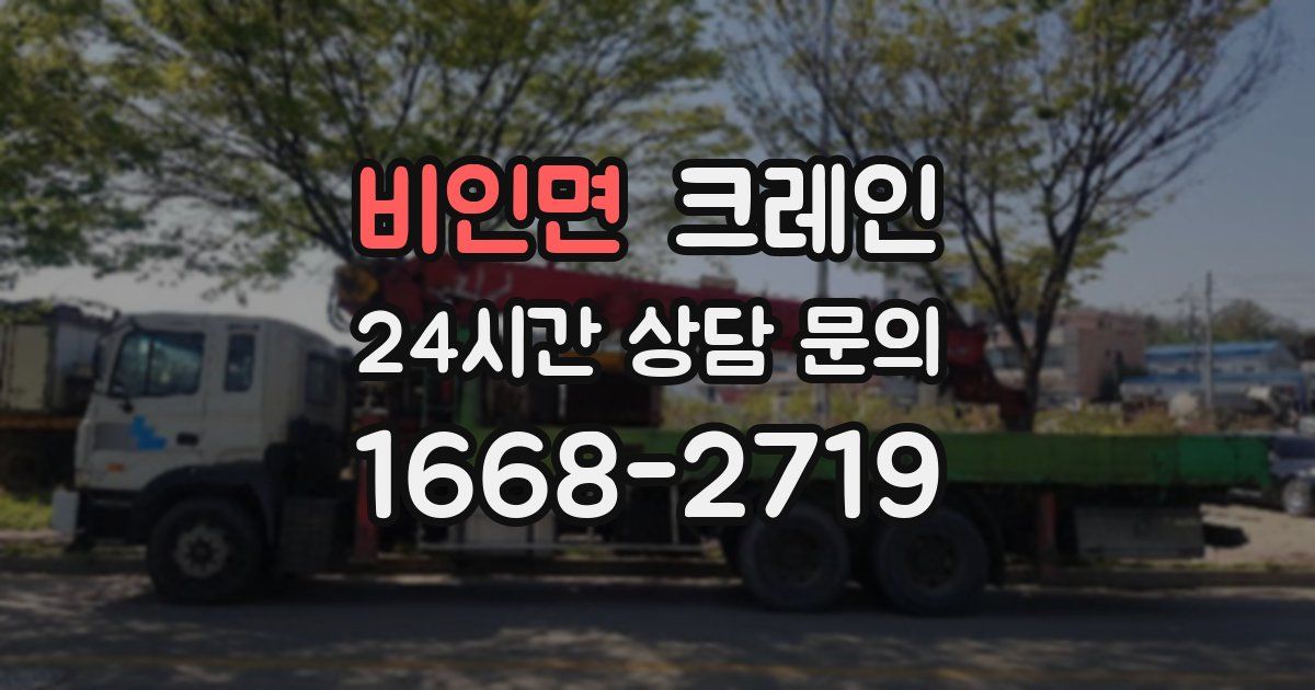 비인면 크레인