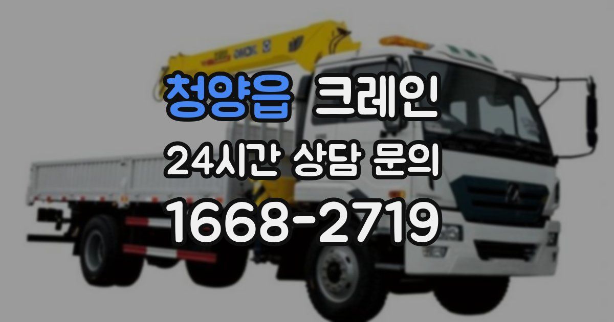 청양읍 크레인