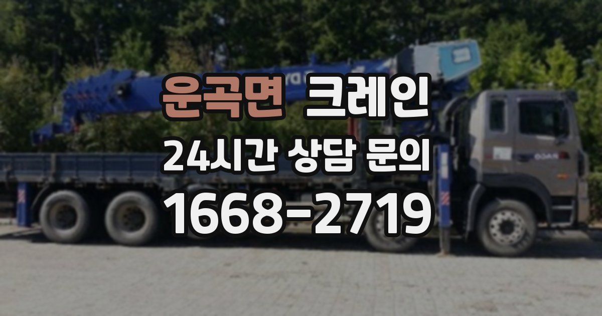 운곡면 크레인