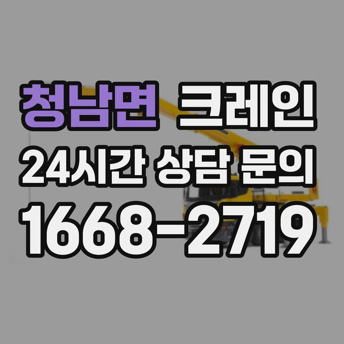 청남면 카고 크레인