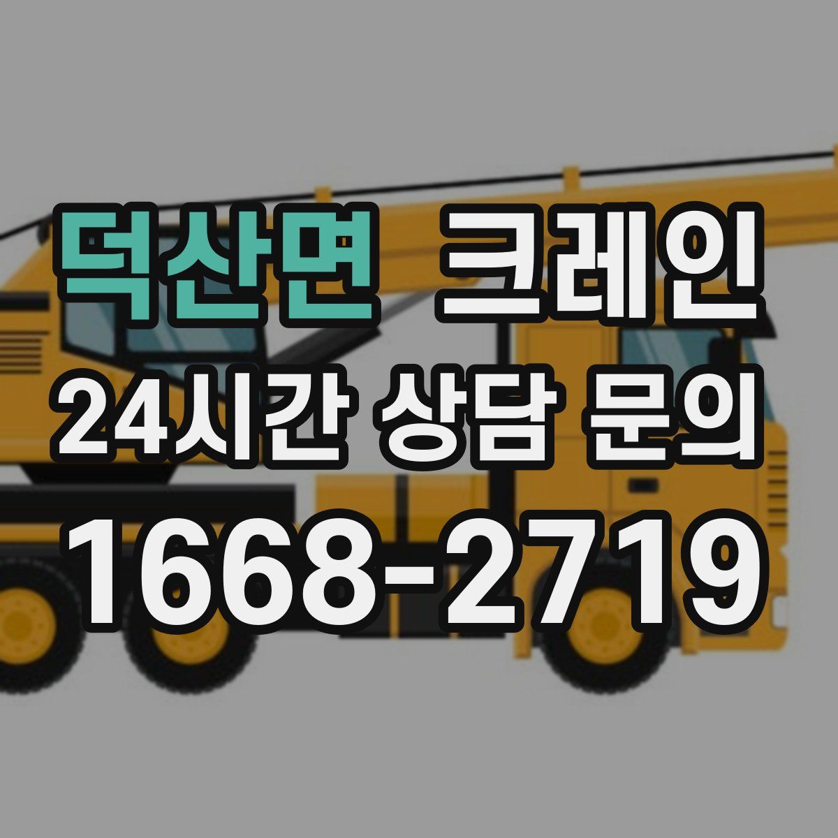 덕산면 카고 크레인