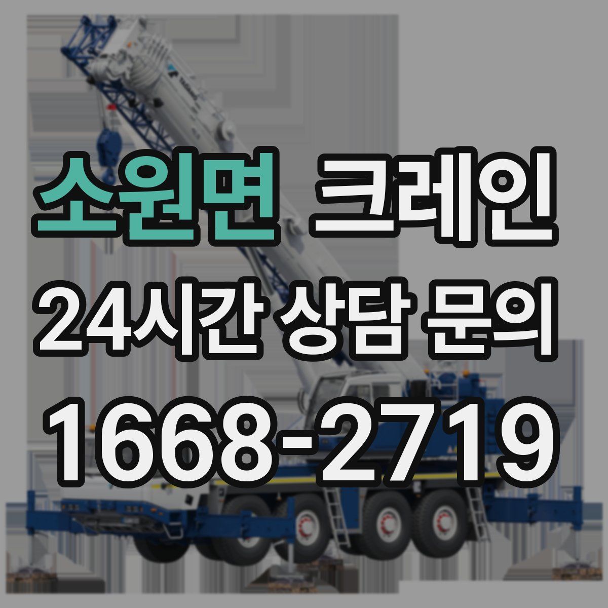 소원면 카고 크레인