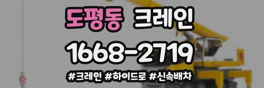 도평동 크레인 작업