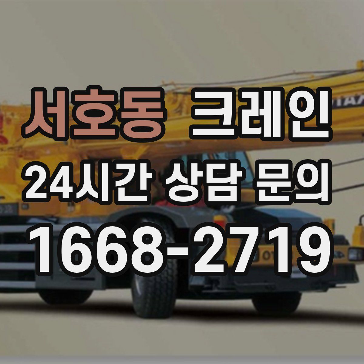 서호동 카고 크레인