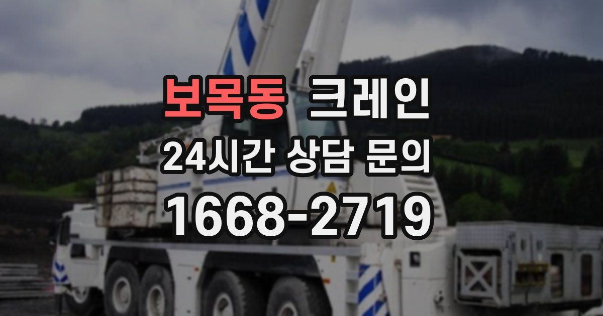 보목동 크레인