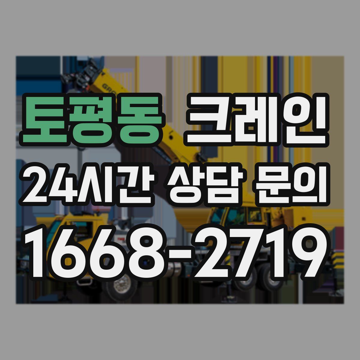 토평동 카고 크레인