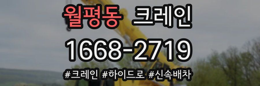 월평동 크레인 작업
