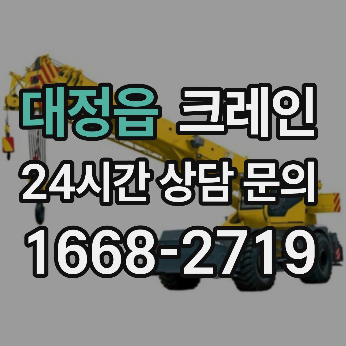 대정읍 카고 크레인