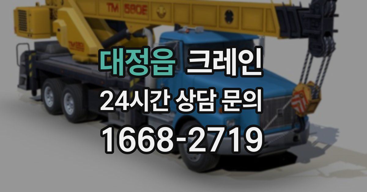 대정읍 크레인