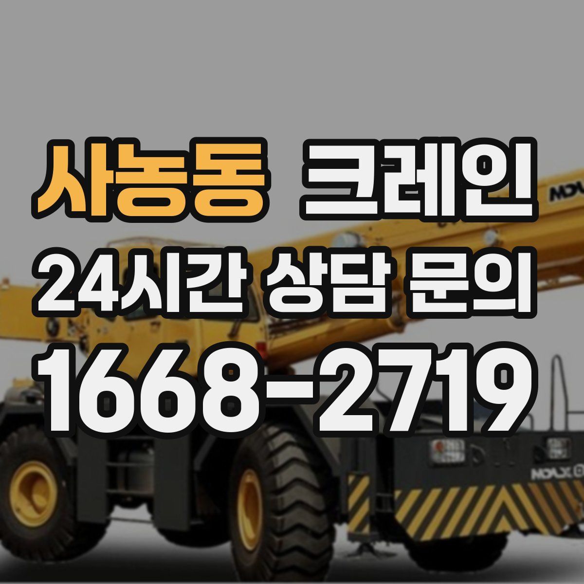 사농동 카고 크레인