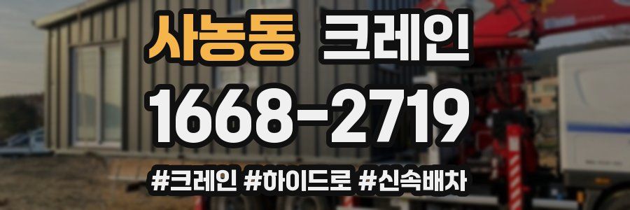 사농동 크레인 작업