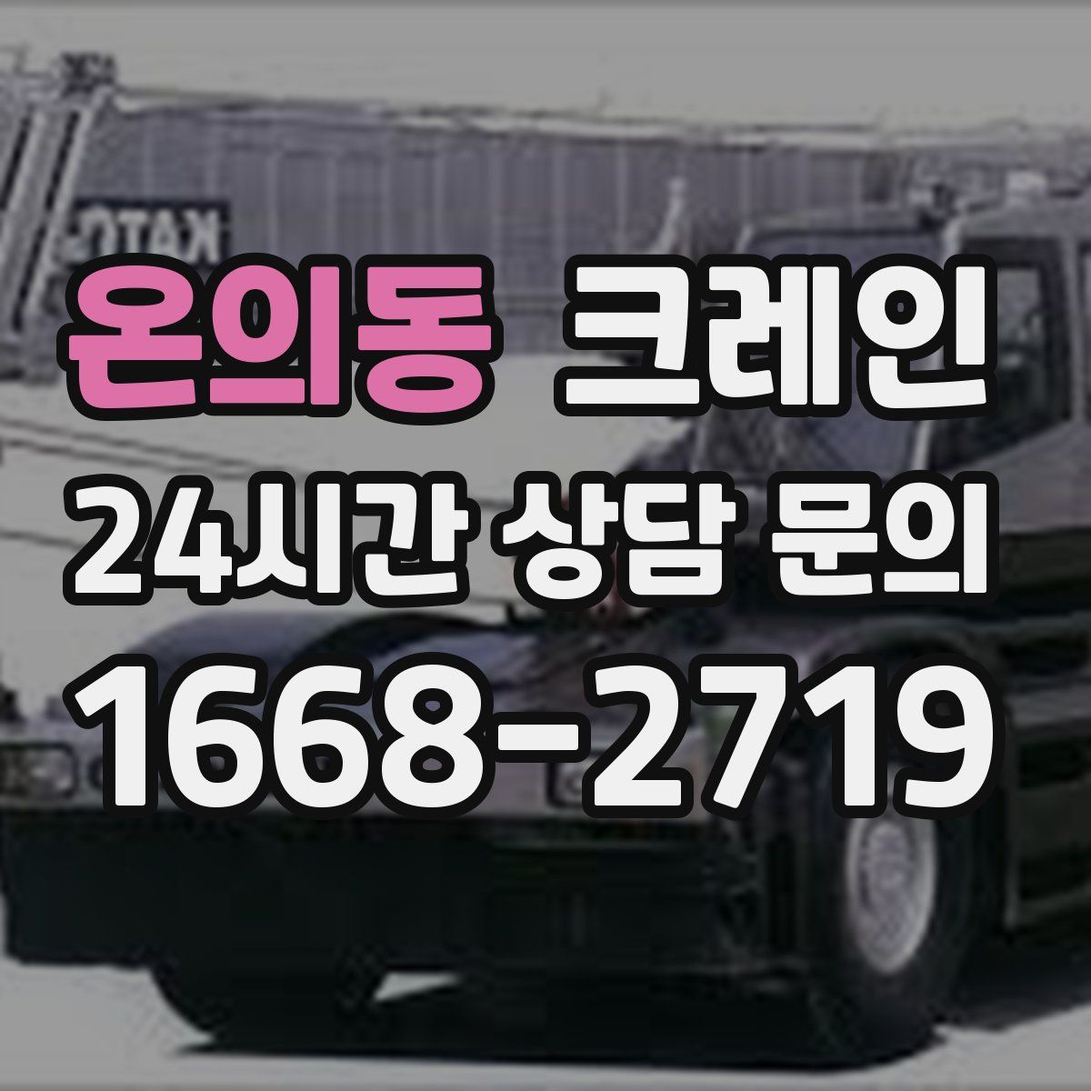 온의동 카고 크레인