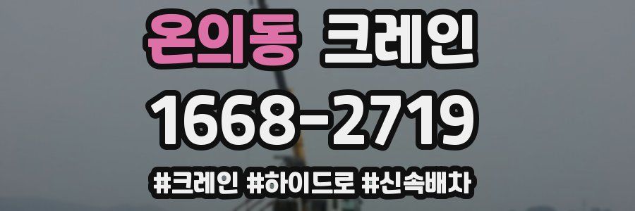 온의동 크레인 작업