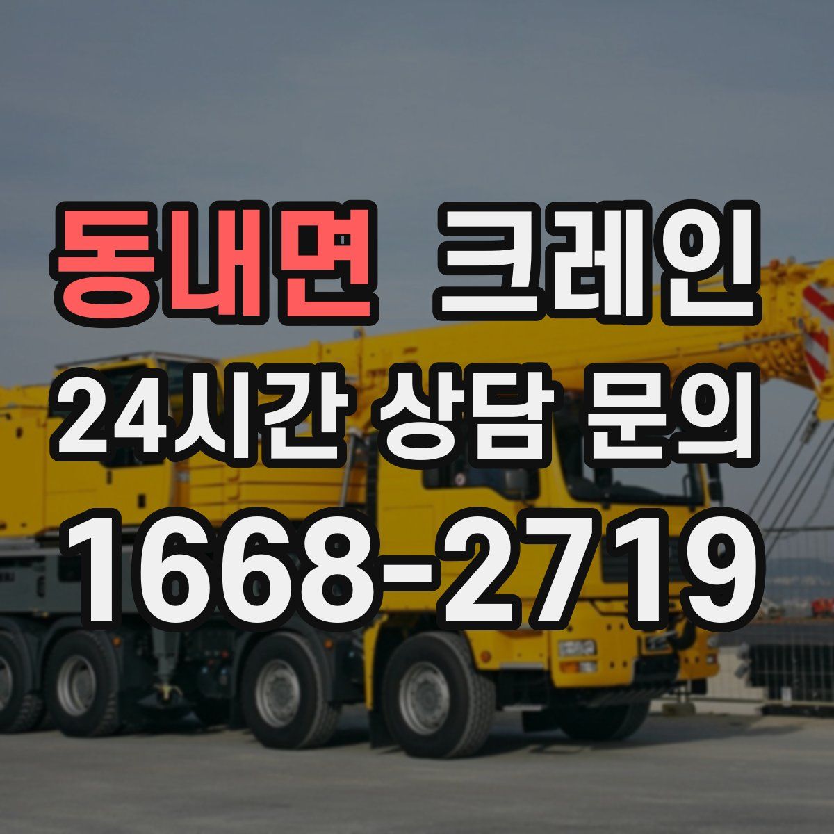 동내면 카고 크레인