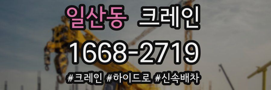 일산동 크레인 작업