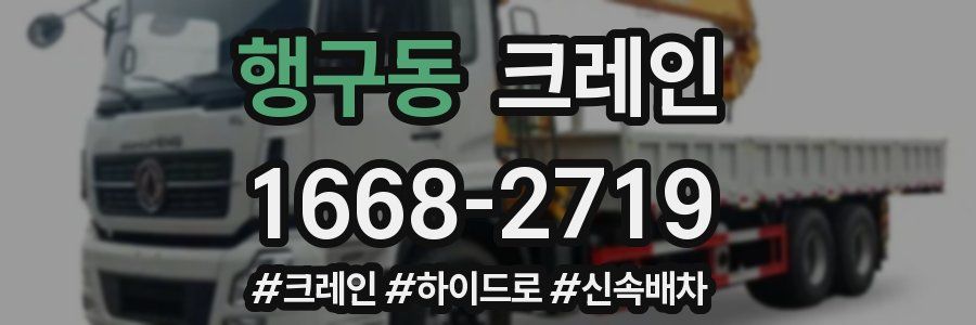 행구동 크레인 작업