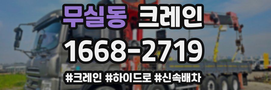 무실동 크레인 작업