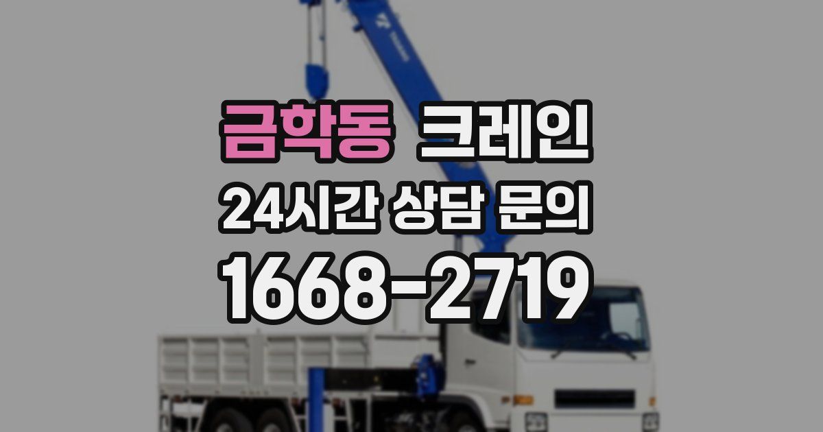 금학동 크레인
