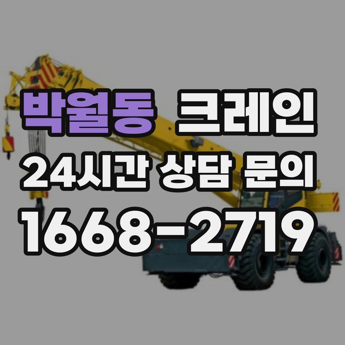 박월동 카고 크레인