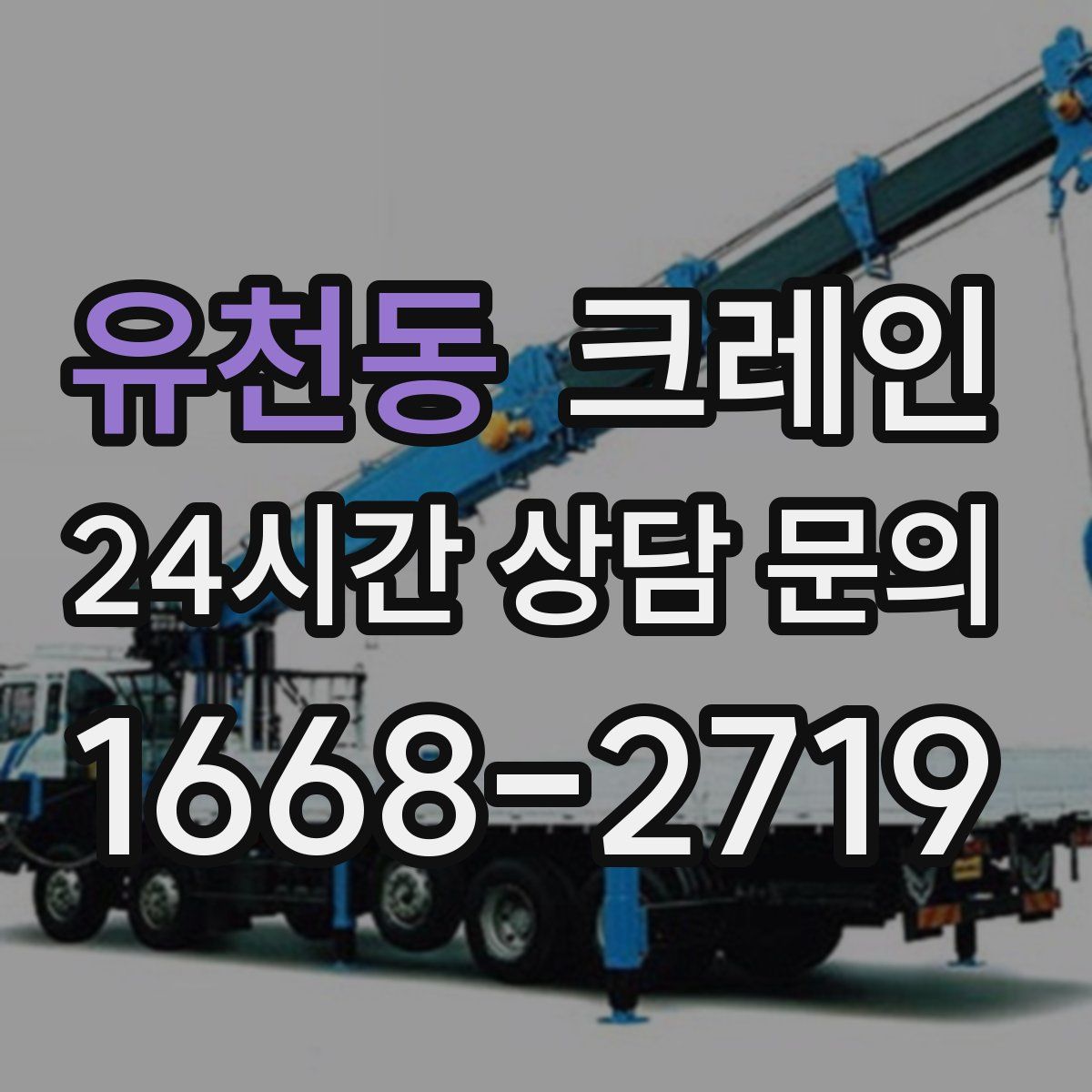 유천동 카고 크레인