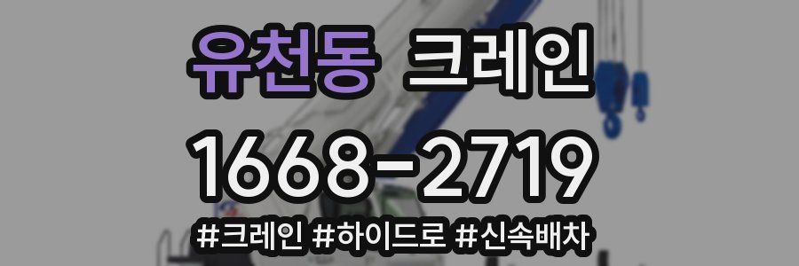 유천동 크레인 작업