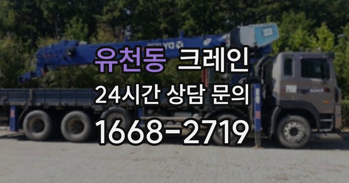 유천동 크레인