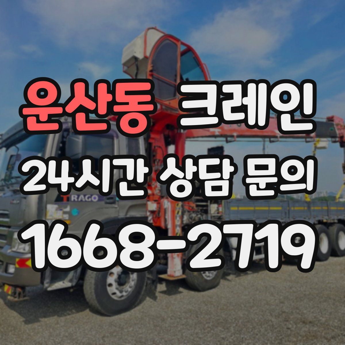 운산동 카고 크레인