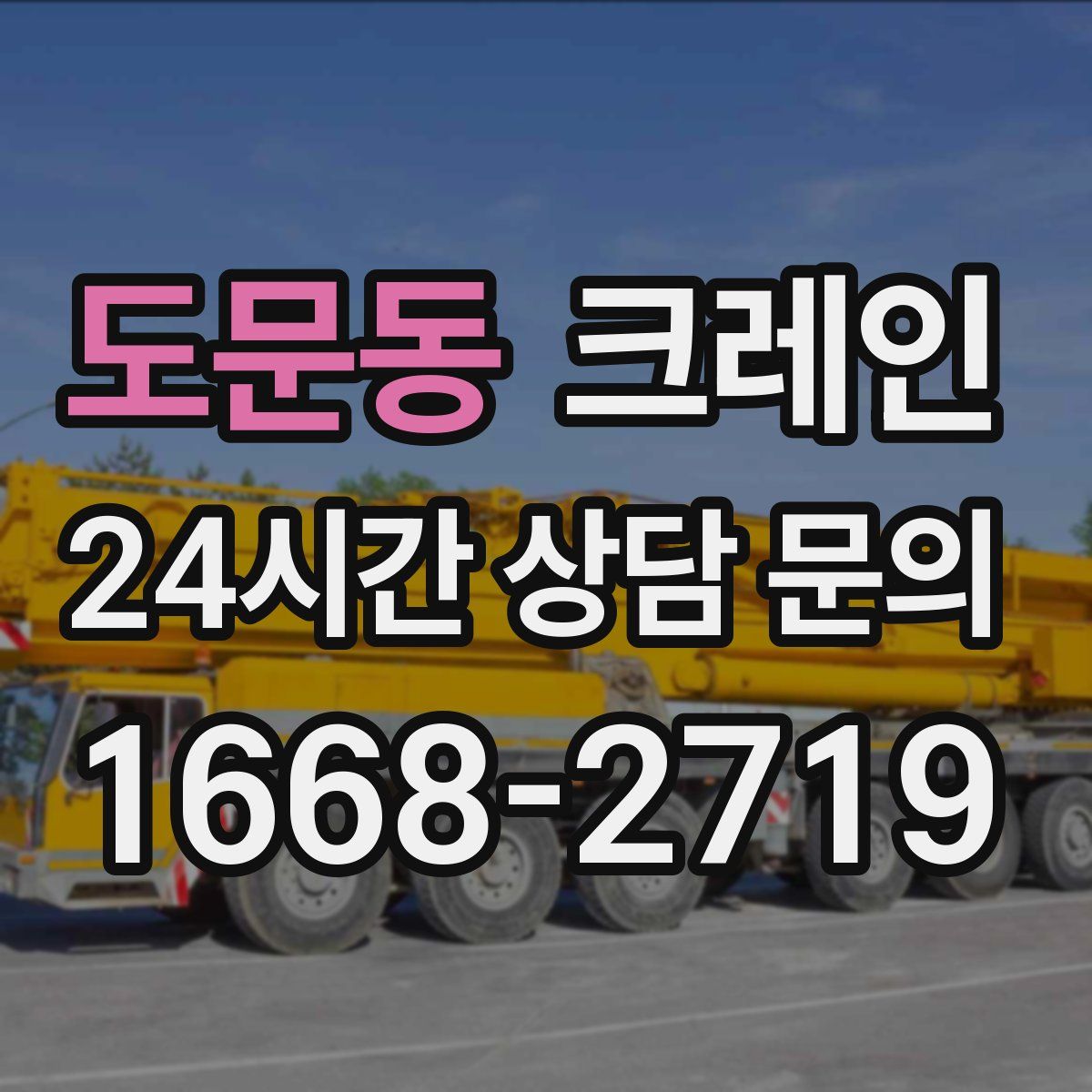 도문동 카고 크레인