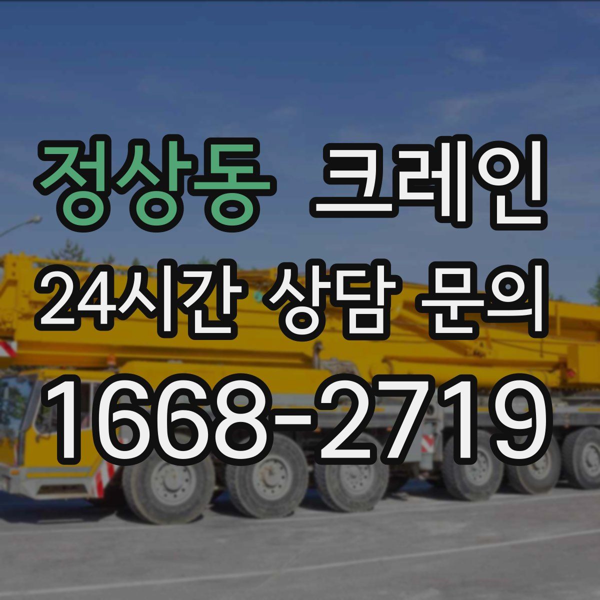 정상동 카고 크레인