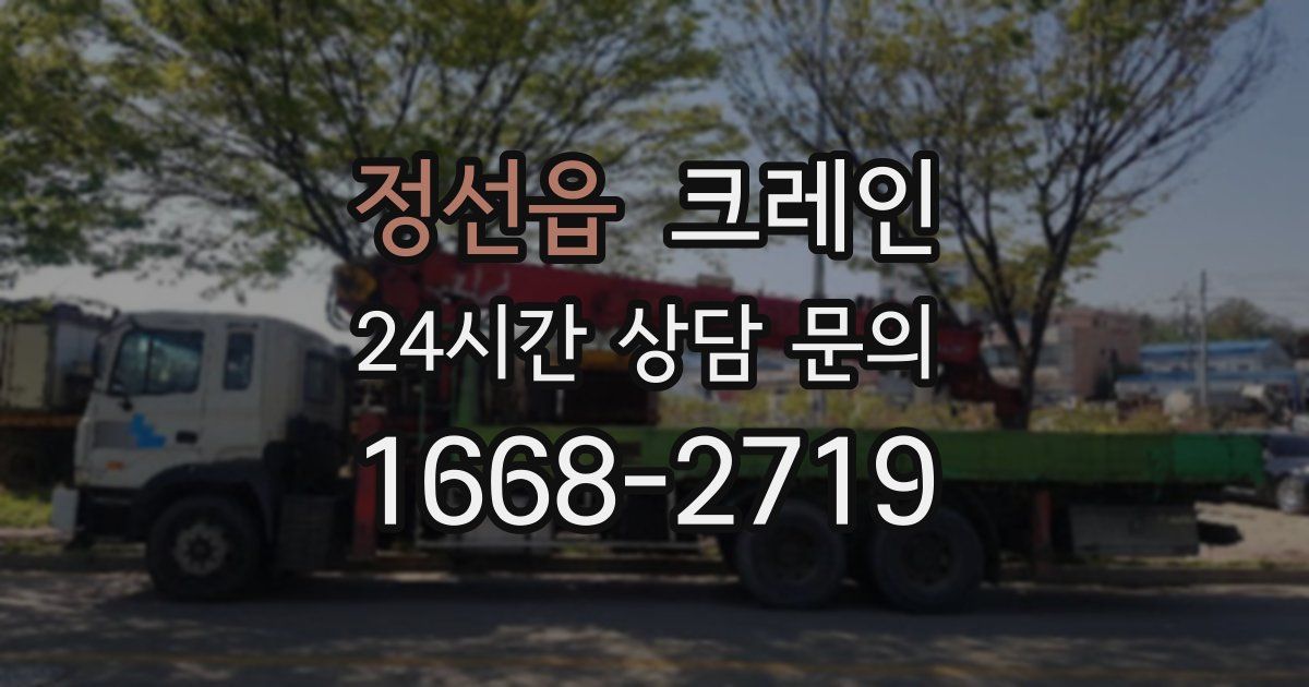 정선읍 크레인