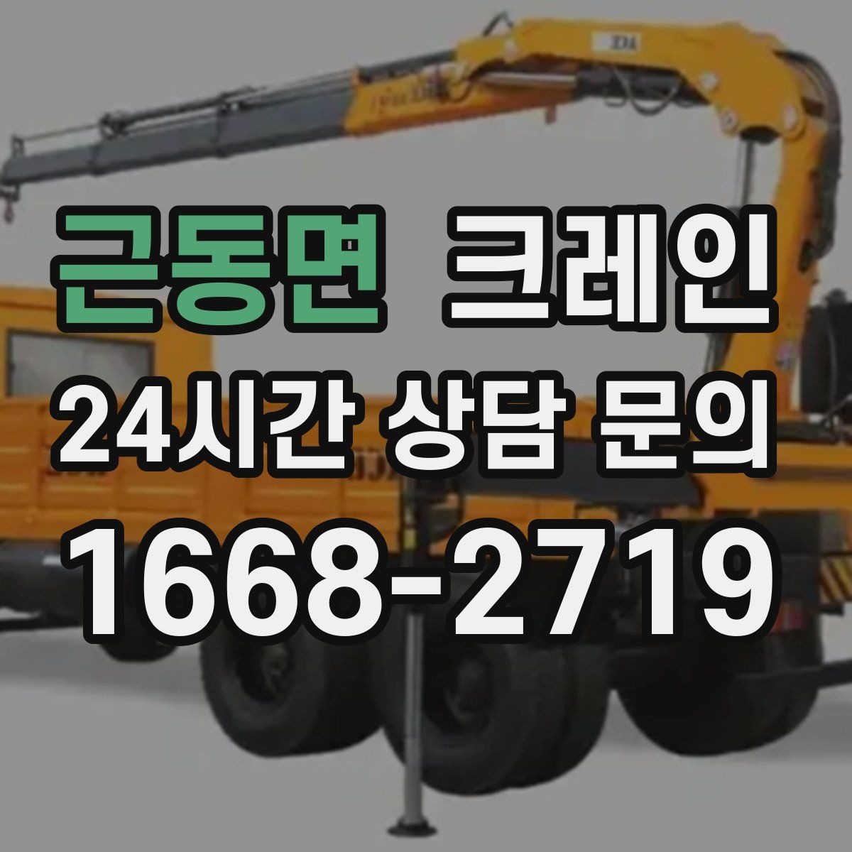 근동면 카고 크레인