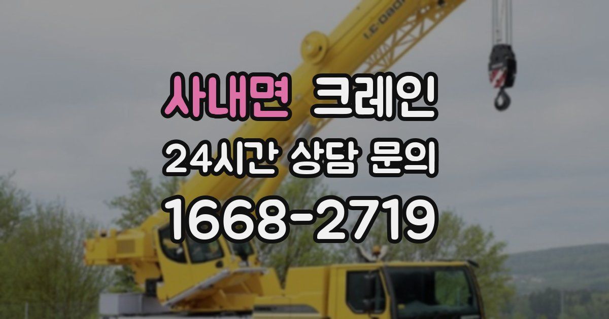 사내면 크레인