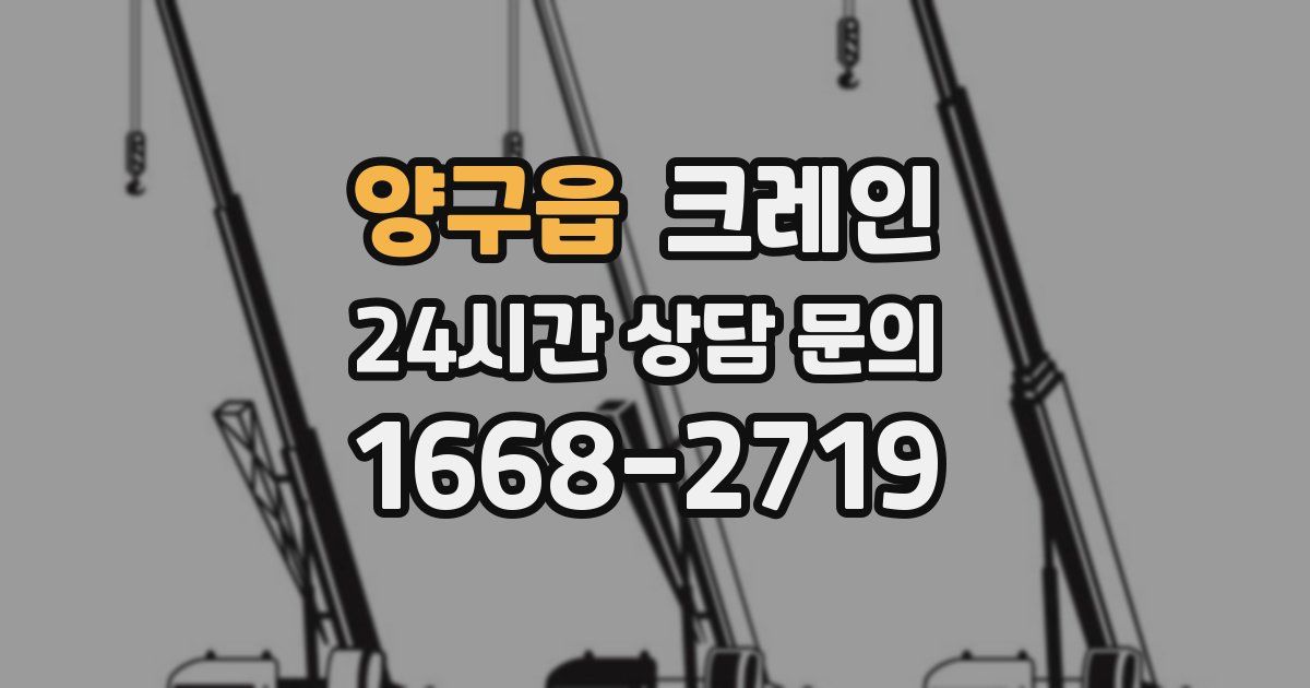 양구읍 크레인