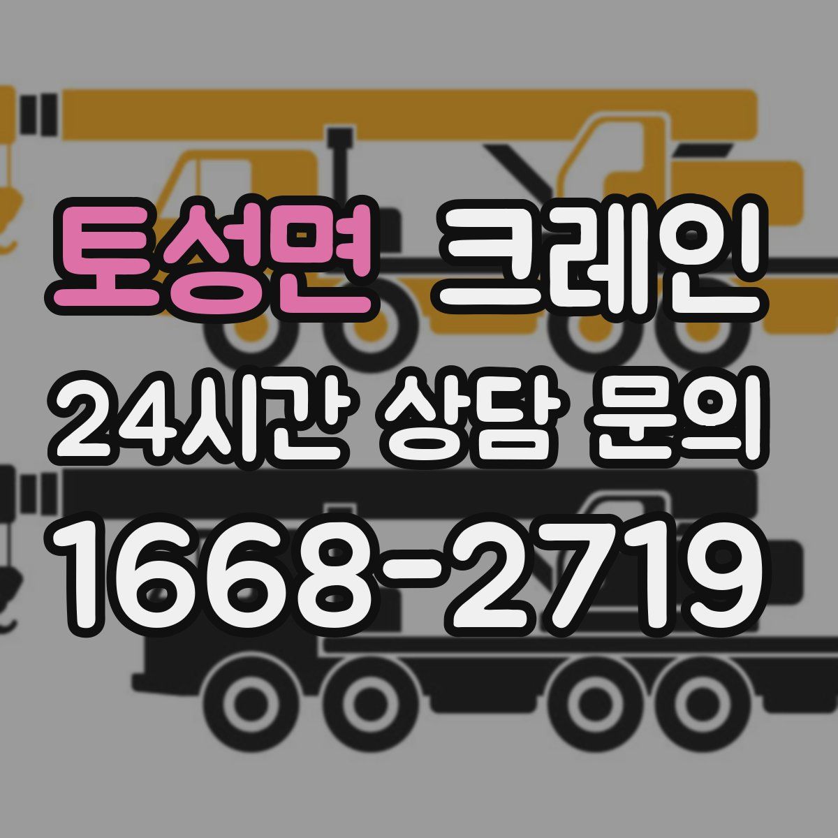 토성면 카고 크레인