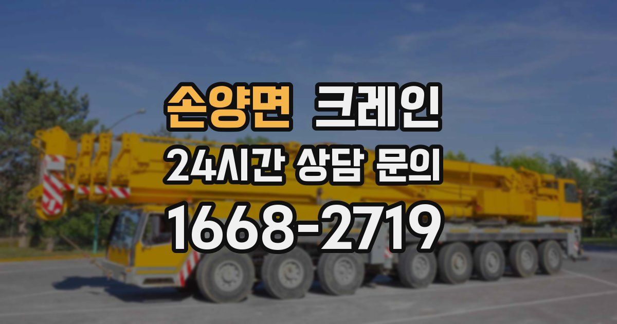손양면 크레인