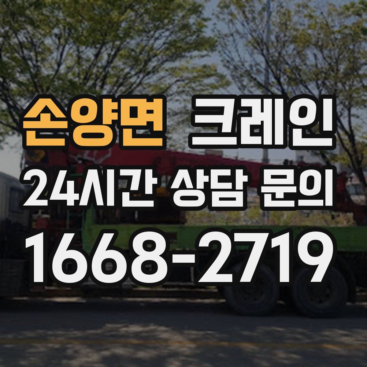 손양면 카고 크레인