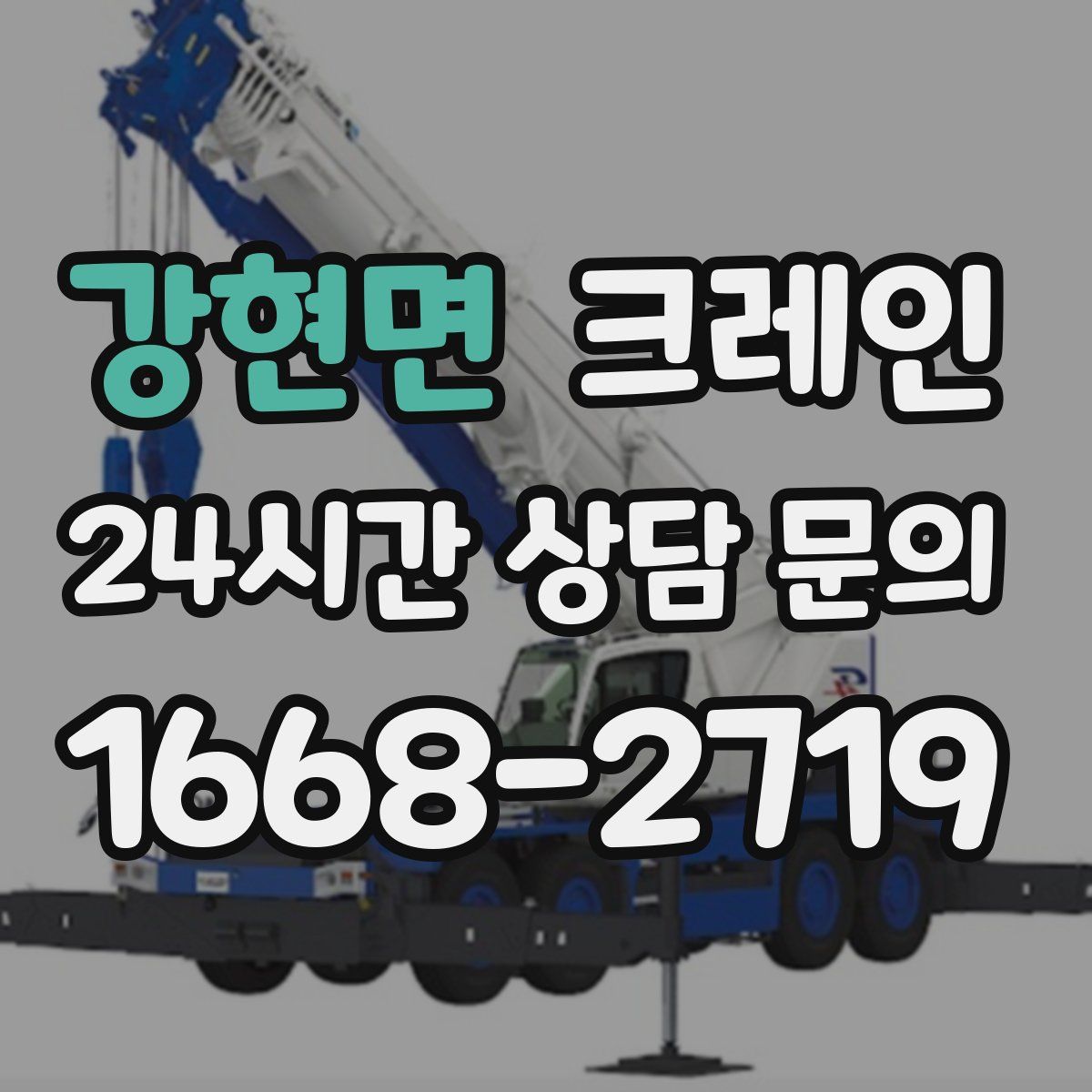 강현면 카고 크레인
