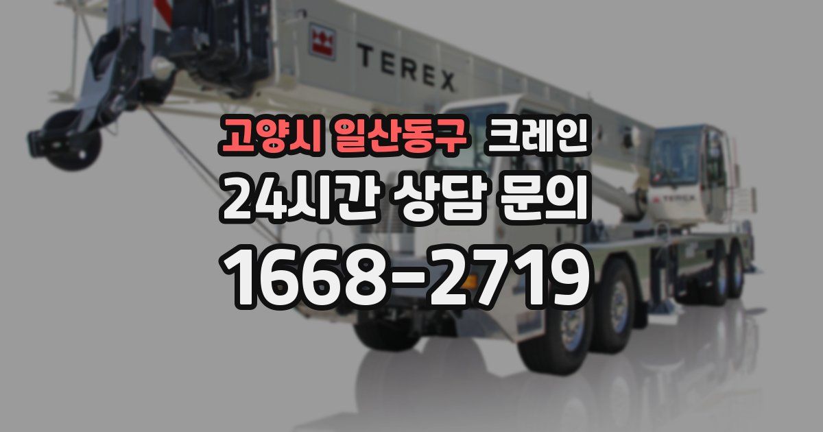 고양시 일산동구 크레인