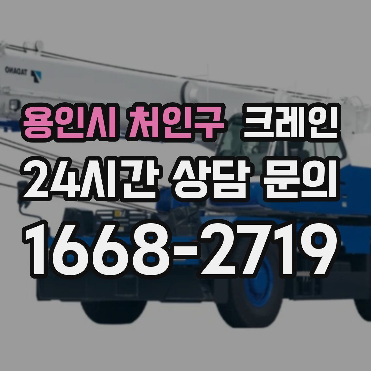 용인시 처인구 카고 크레인