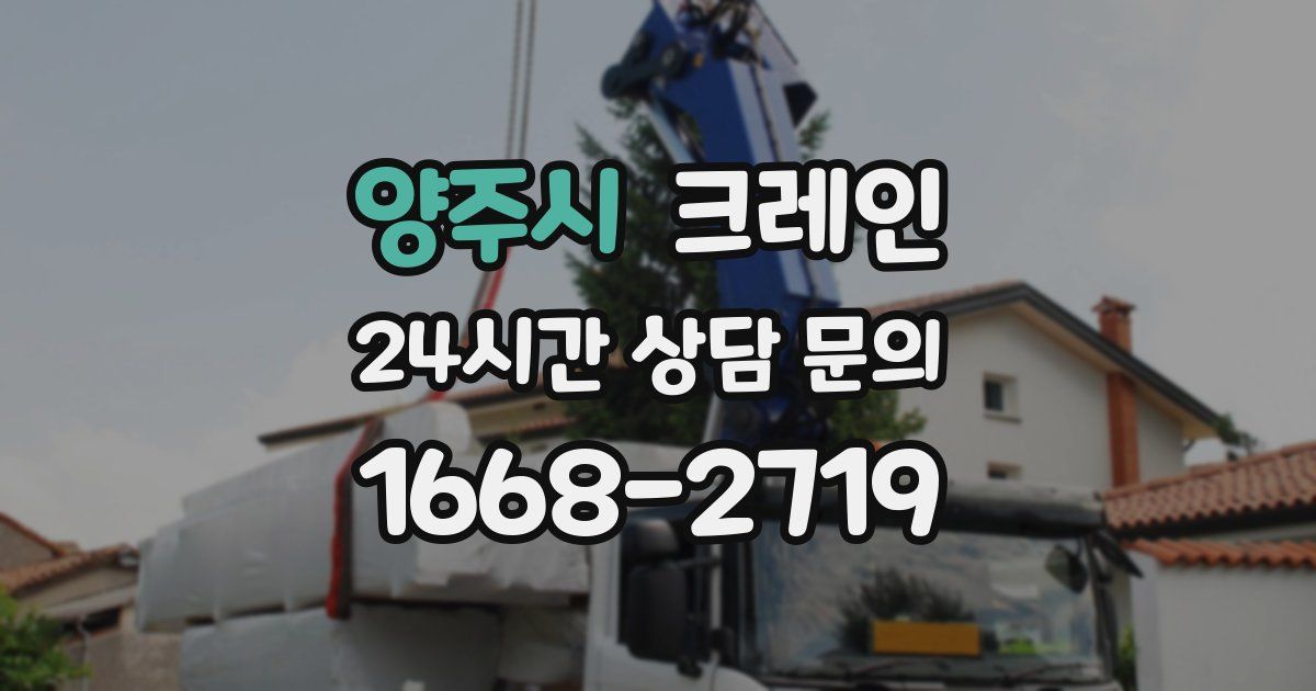 양주시 크레인