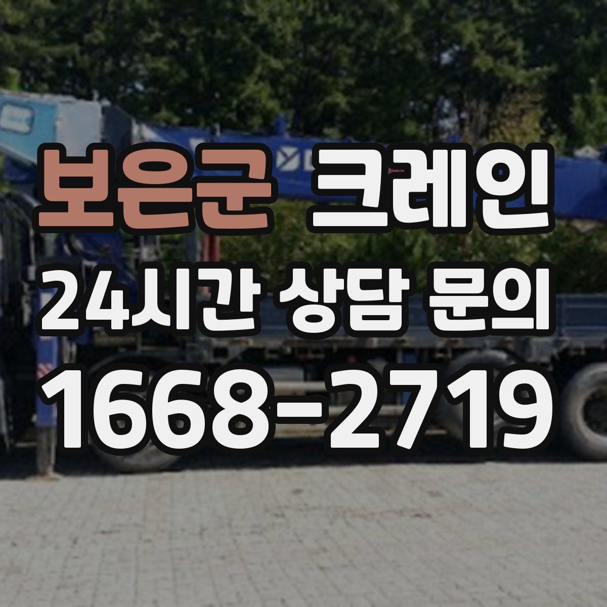 보은군 카고 크레인