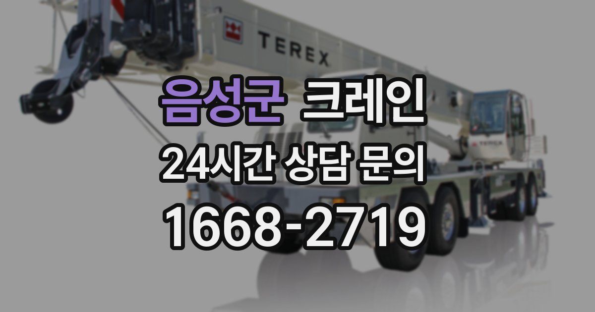 음성군 크레인