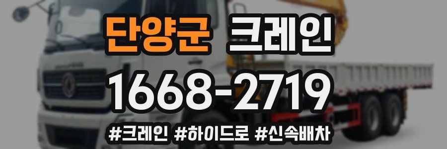 단양군 크레인 작업