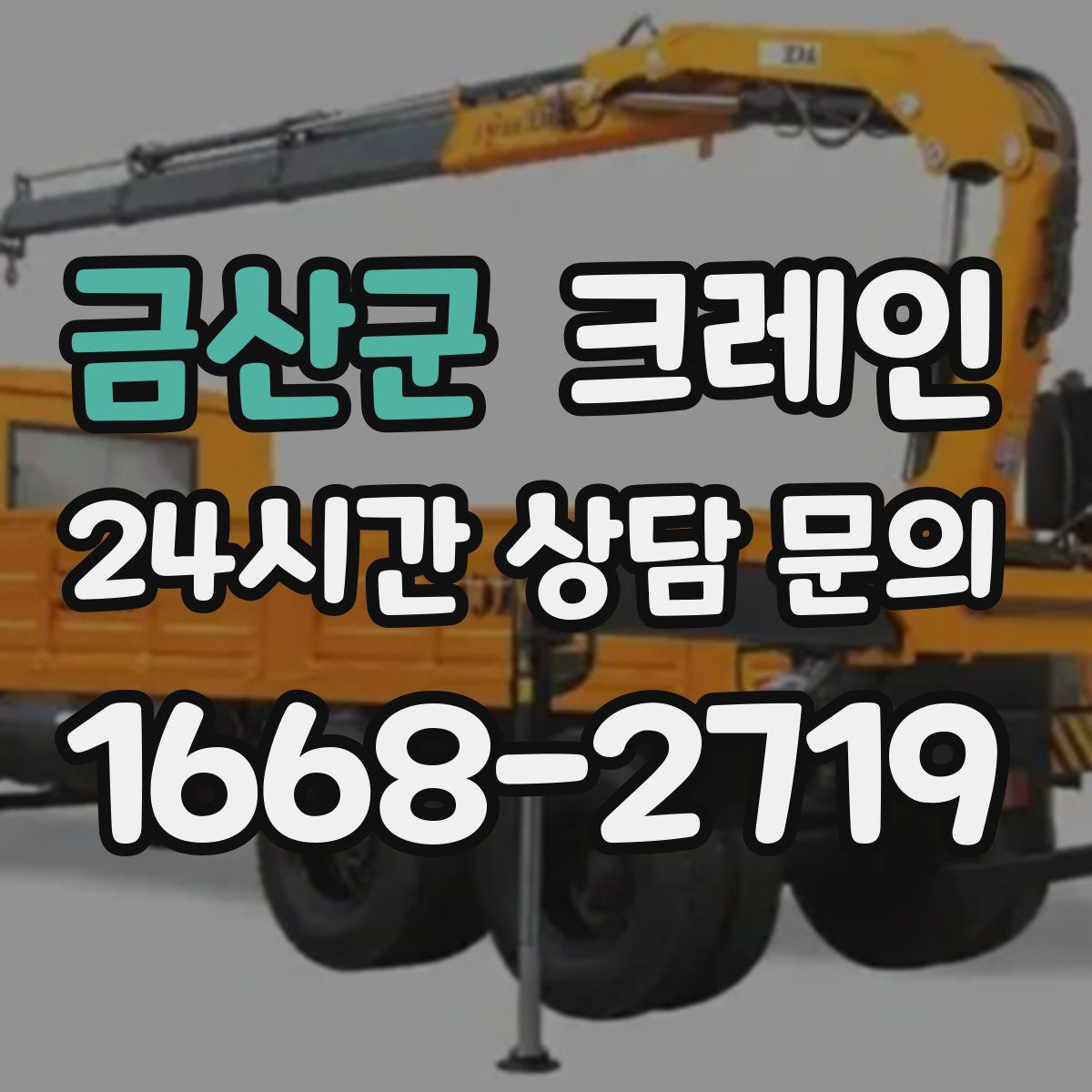 금산군 카고 크레인