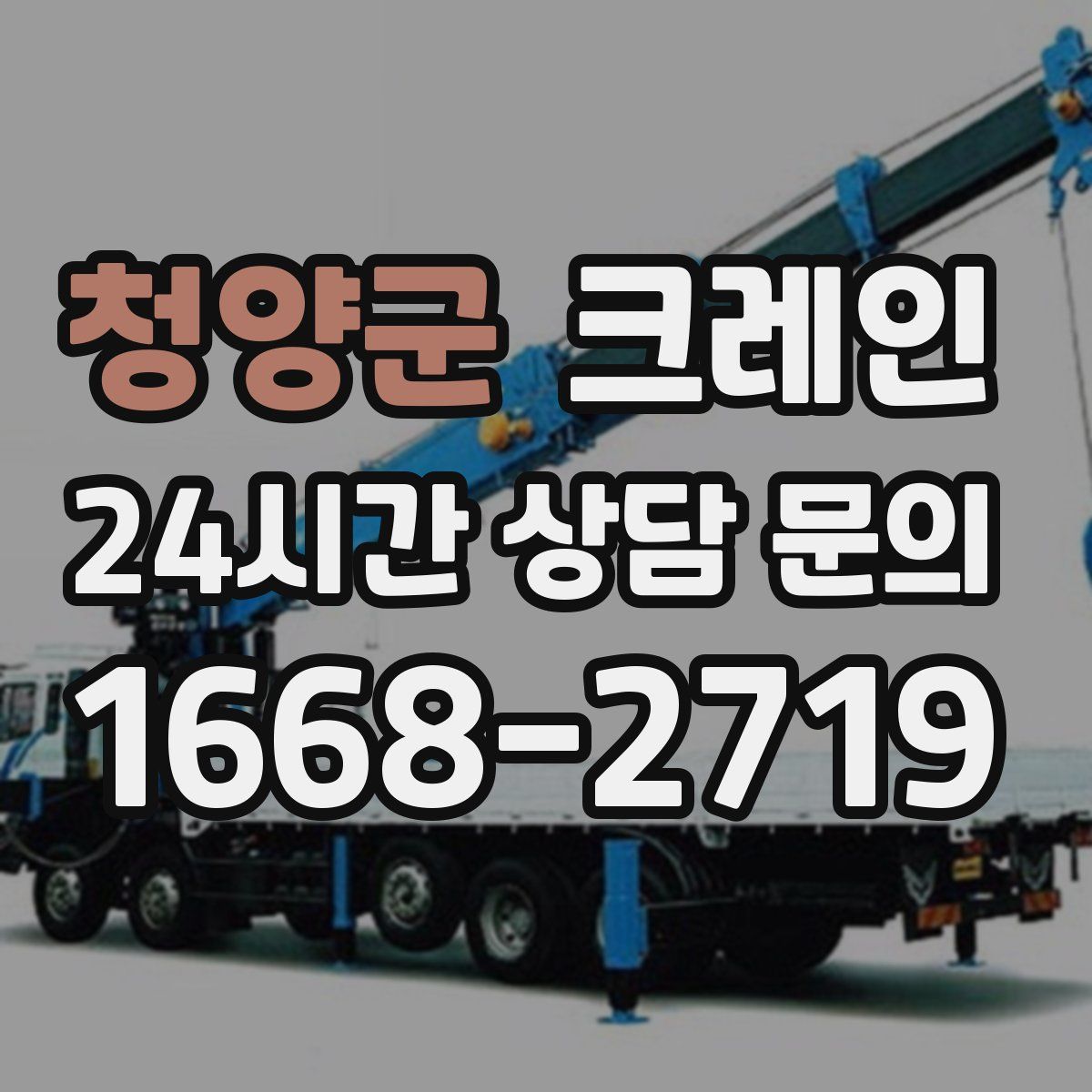 청양군 카고 크레인