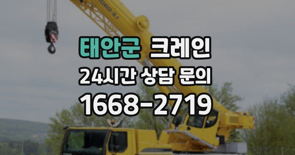 태안군 크레인
