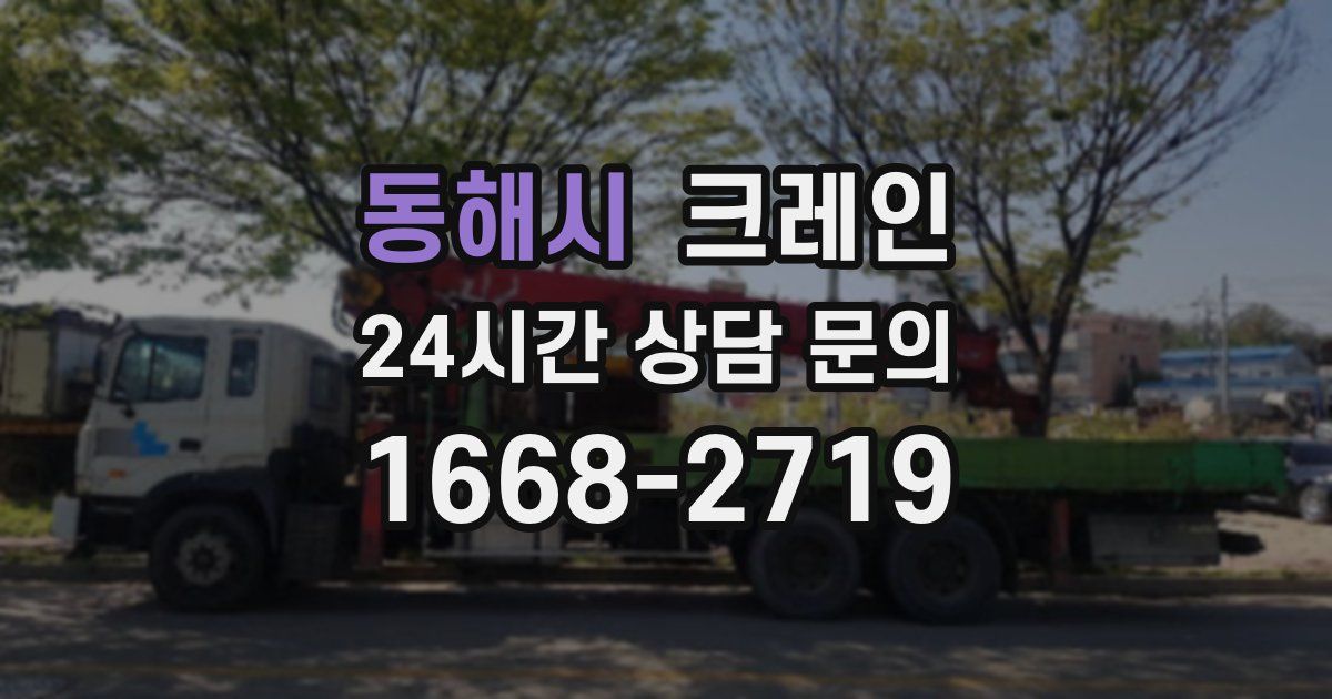 동해시 크레인