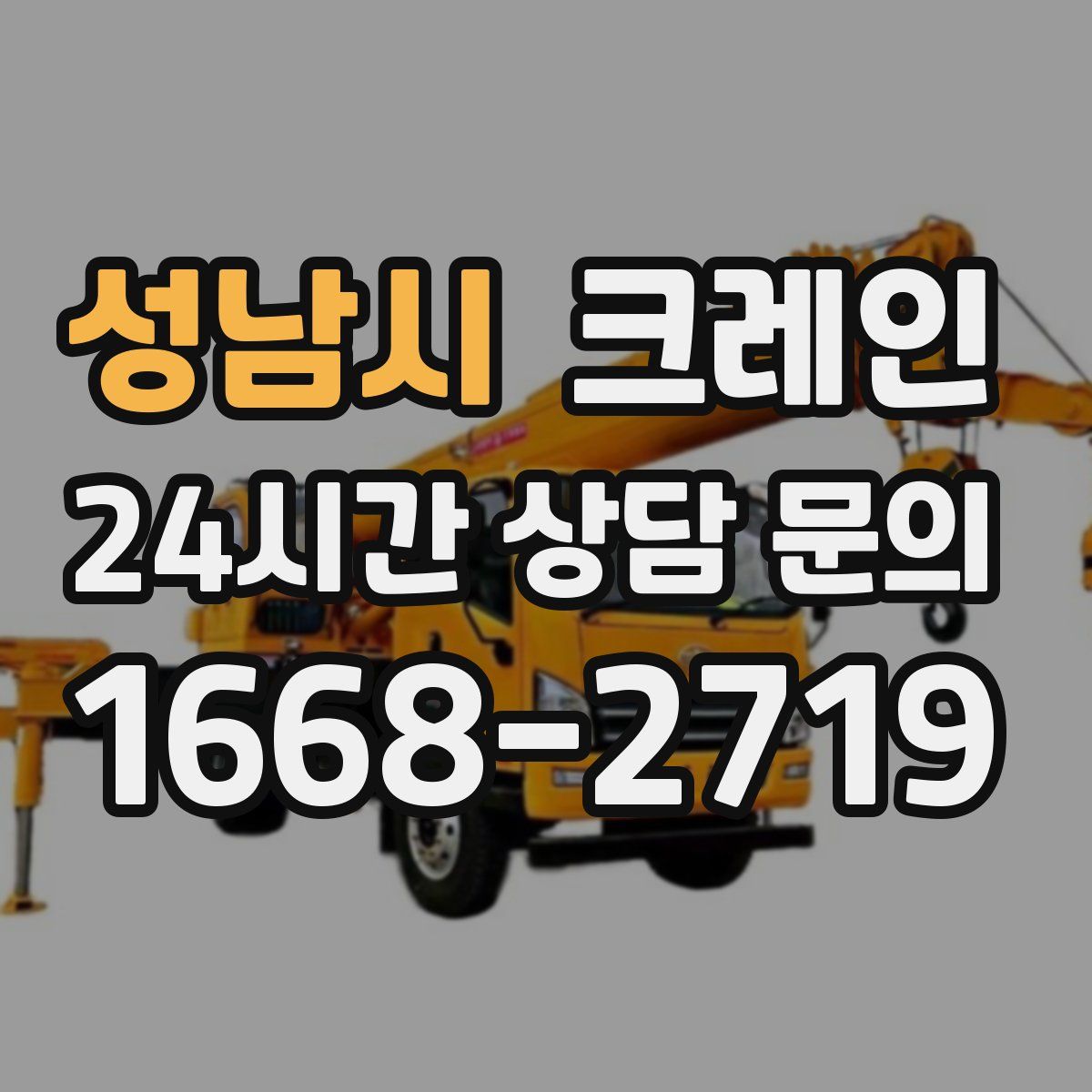 성남시 카고 크레인