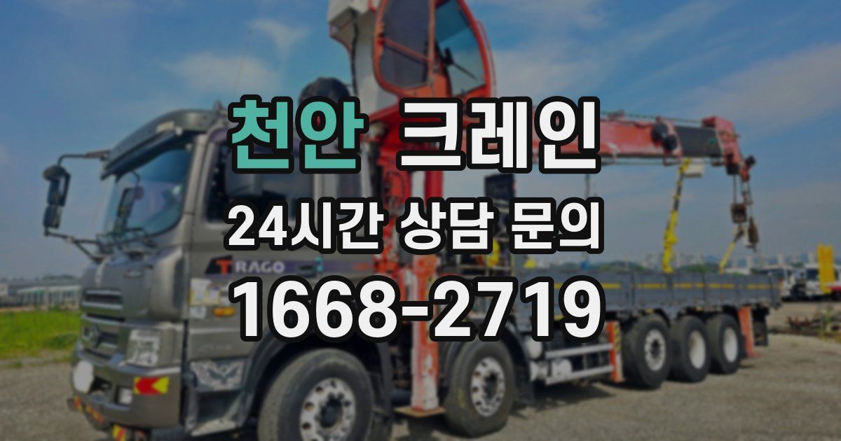 천안 크레인
